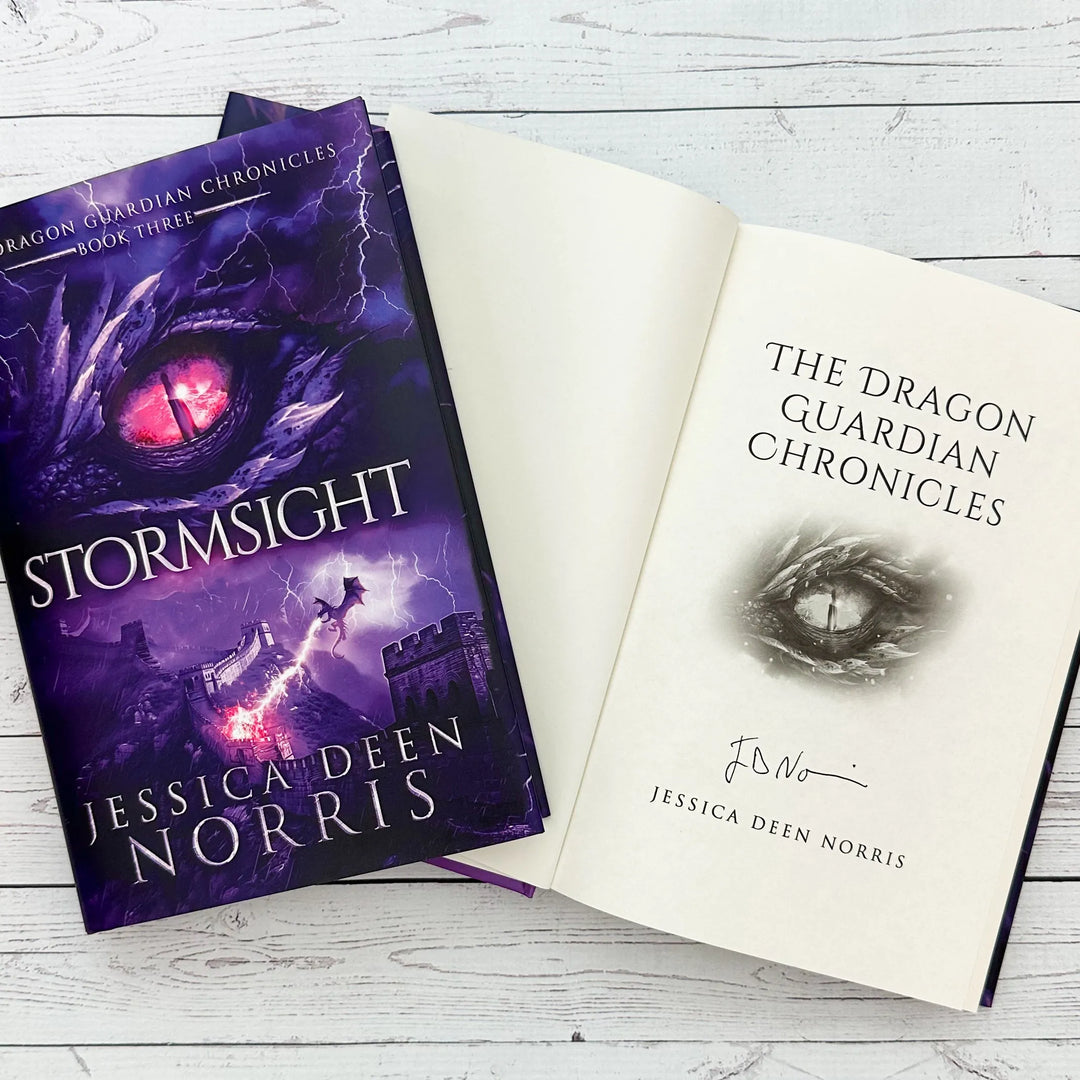 Stormsight open to the title page with the author's signature#autograph-option_signed-by-author