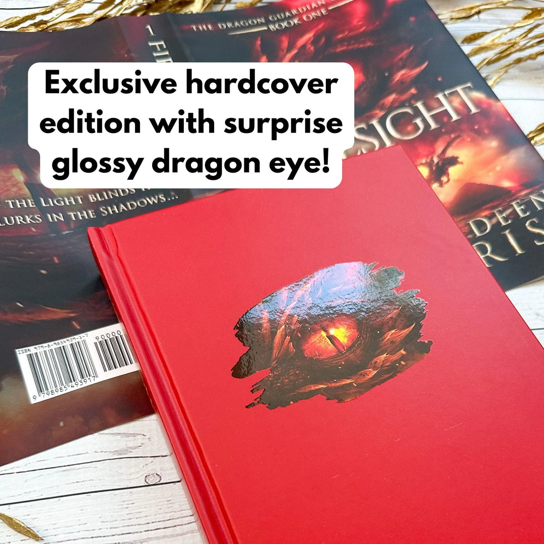 Exclusive hardcover edition with surprise glossy dragon eye under the dust jacket