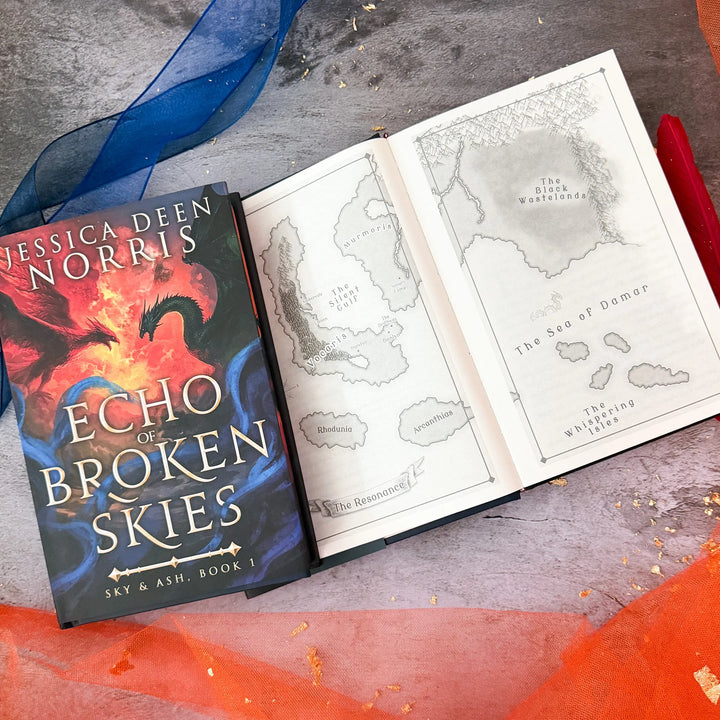 Two page map spread of The Resonance#autograph-option_signed-by-author