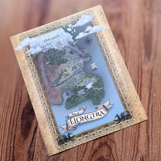 Dragon Guardian Map Art Print