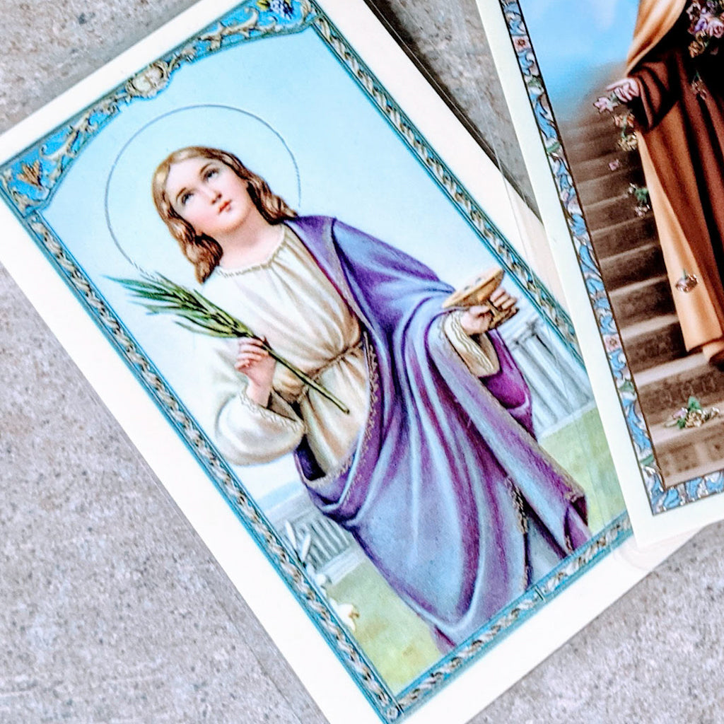 Holy card of St. Lucy