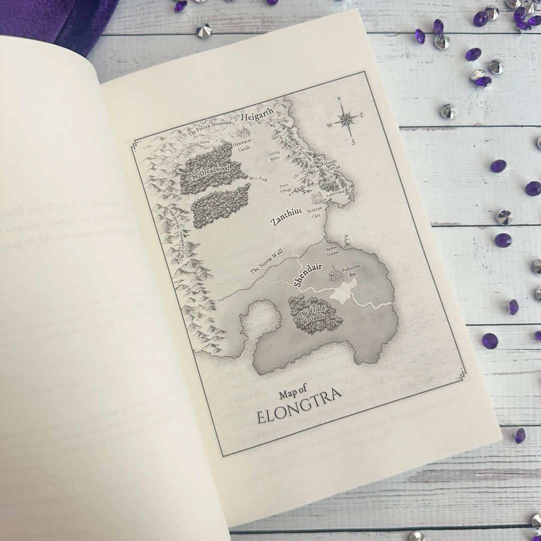 Stormsight open to the map of Elongtra#autograph-option_unsigned