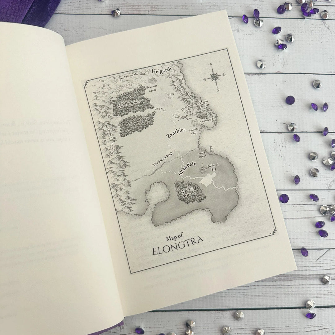 Stormsight open to the map of Elongtra#autograph-option_signed-by-author